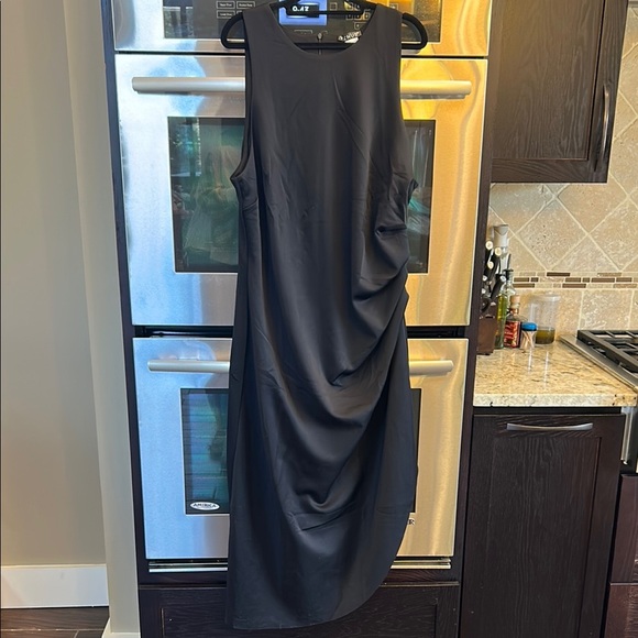 NWOT VENUS Gray Halter Asymmetrical Cocktail‎ Dress - Picture 1 of 6